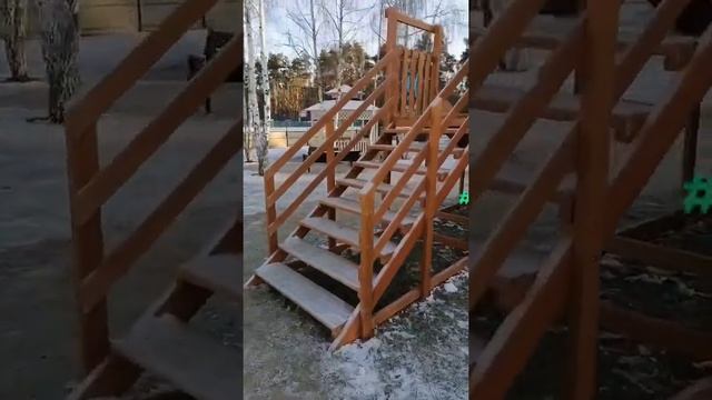 Обзор зимней деревянной горки Igragrad Snow Fox 12 метров/ Igrinadache.ru