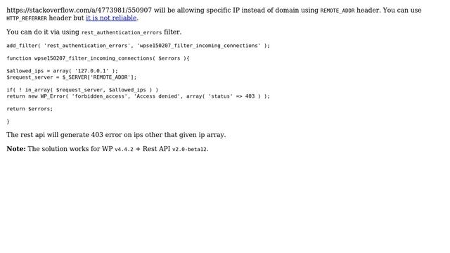 Wordpress: Wordpress JSON API restrict to specific domain (2 Solutions!!) смотреть онлайн