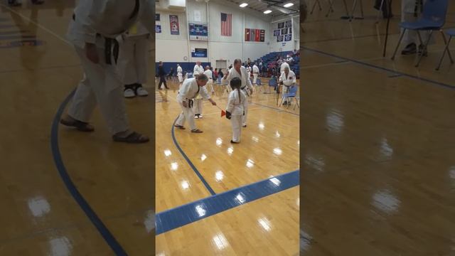 Evelyn Harrington Tournament 1st Place Kumite Win 3/19/16