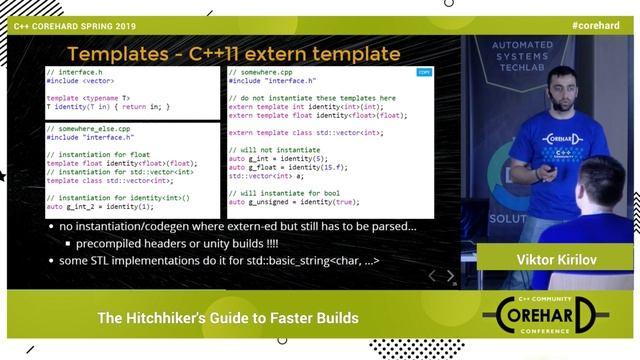 The Hitchhiker's Guide to Faster Builds. Viktor Kirilov. CoreHard Spring 2019 смотреть онлайн