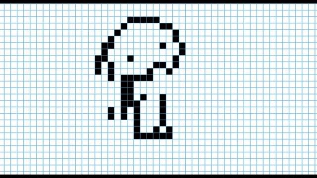 Как нарисовать зайчика с морковкой по клеточкам смотреть онлайн