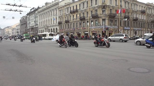 Открытие мотосезона 2015 Санкт-Петербург ч.1 смотреть онлайн