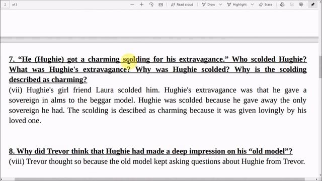 The Model Millionaire : Short Answer Questions (Class 11th) смотреть онлайн