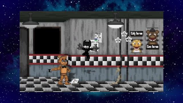 Cuphead Vs Bendy Vs Sans Vs Freddy! (Cuphead | Ink Machine | Undertale | FNAF) Cartoon Fight Night!
