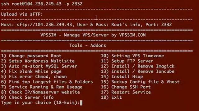 How to change SSH port by VPSSIM смотреть онлайн