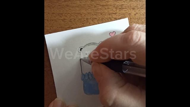 +✐МЕДВЕДь В СВИТЕРЕ bear in blue sweater Лёгкие рисунки для срисовки как Рисовать ЛЕГКО #1 смотреть онлайн