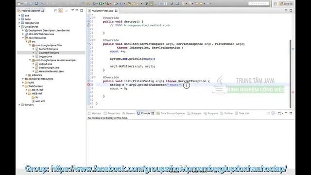 27 Java Servlet FilterConfig khoa hoc vip member смотреть онлайн
