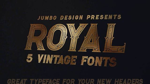Retro Fonts: Royal - Vintage Style Font смотреть онлайн