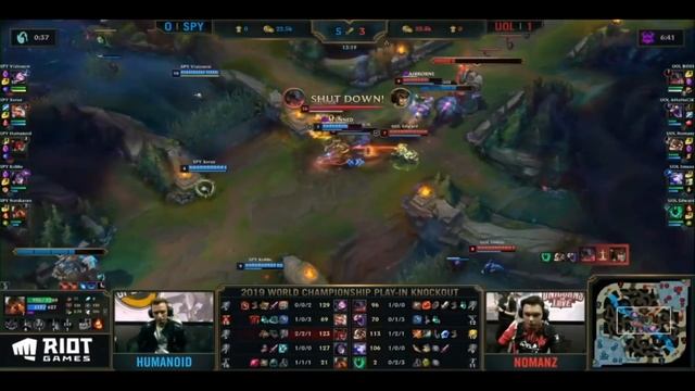 SPY VS UOL| 2 Игра | ПЛЕЙ-ОФФ| ПРЕДВАРИТЕЛЬНАЯ СТАДИЯ | ЧЕМПИОНАТ МИРА 2019 | League of legends смотреть онлайн