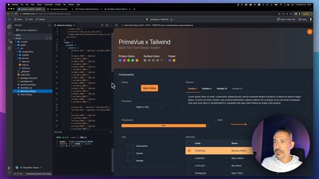 TailwindPrime UI Component Library Preview смотреть онлайн