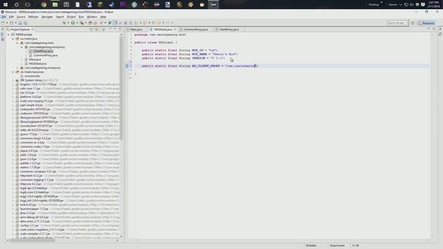 Minecraft Modding 1.8.9 - S3E2 - Setting Up Mod Class and Proxies смотреть онлайн