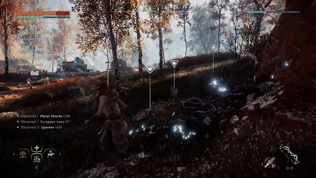 Horizon Zero Dawn - Underequipped: Kill The Machines: Long-Leg, Scrapper and Watcher Gameplay PS5 B смотреть онлайн