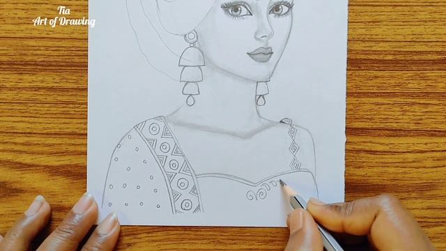 How to Draw a Girl ll Traditional Drawing ll Girl Drawing ll Bride Drawing смотреть онлайн