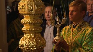 РПЦ. Патриарх Кирилл совершил славление преп  Сергия и Германа, Валаамских чудотворцев (11.07.16)