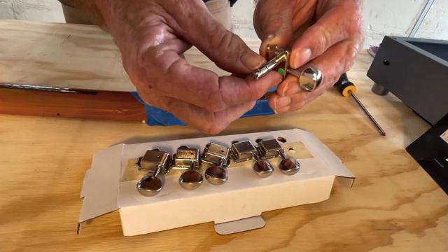 How to install locking tuners on Telecaster squier fender. Easy simple tools. Anyone can do it. смотреть онлайн
