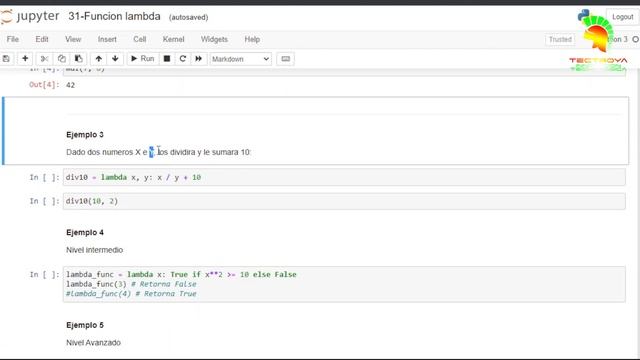 Python de Cero a Experto - Función lambda I - Video 31 смотреть онлайн