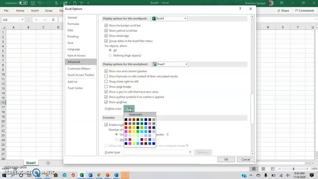How To Change The Gridline Color, or Make the Gridline Not Visible in Excel With Ease! #Tutorial смотреть онлайн