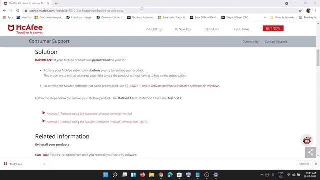 How To Uninstall McAfee On Windows 11 смотреть онлайн