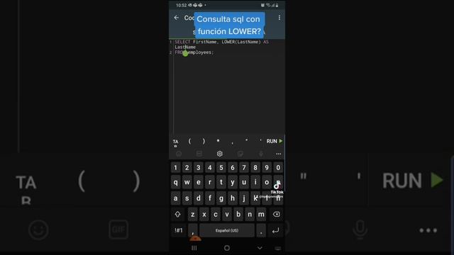 sql uso de la función LOWER смотреть онлайн