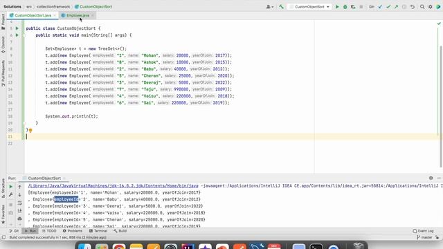 How to Sort Custom Objects - Collection Framework смотреть онлайн