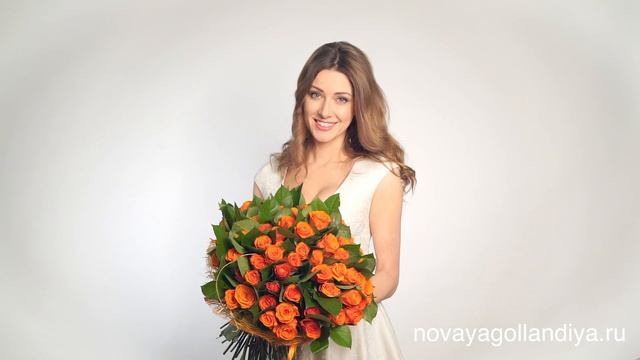 Букет из 51 оранжевая роза смотреть онлайн