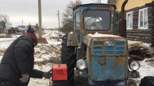 Как зимой Т-40 заводить!? Трактор Т-40