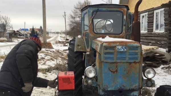 Как зимой Т-40 заводить!? Трактор Т-40