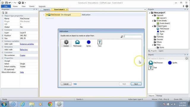Construct 2 Learn To Use The File Chooser Object
