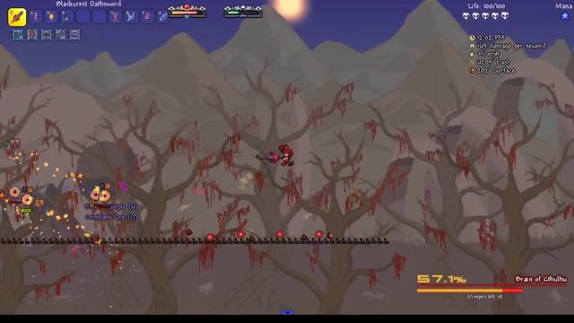[Terraria Calamity Mod] Brain of Cthulhu Revengeance Nohit смотреть онлайн