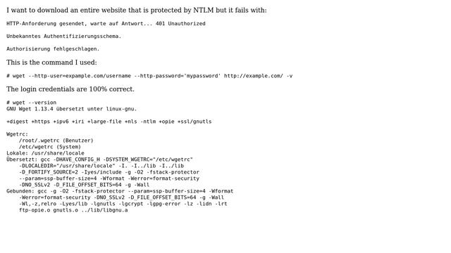 wget: 401 Unauthorized смотреть онлайн
