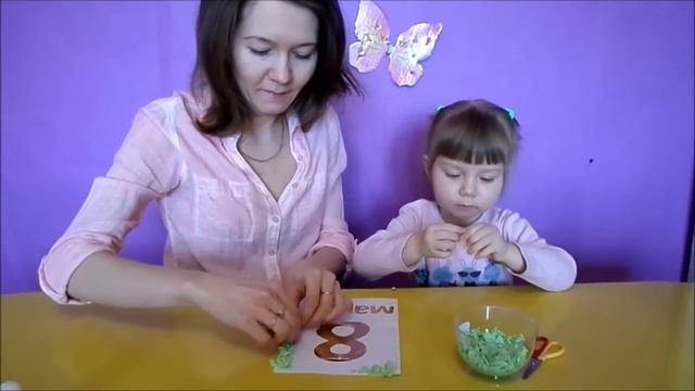 Открытка на 8 Марта. Международный женский день.Postcard on 8 March смотреть онлайн