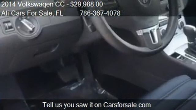 2014 Volkswagen CC 2.0T R-Line for sale in WESTON, FL 33331 смотреть онлайн