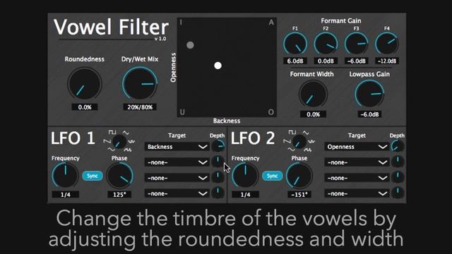 Vowel Filter - VST/AudioUnit Plugin смотреть онлайн