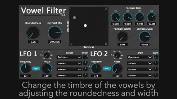 Vowel Filter - VST/AudioUnit Plugin