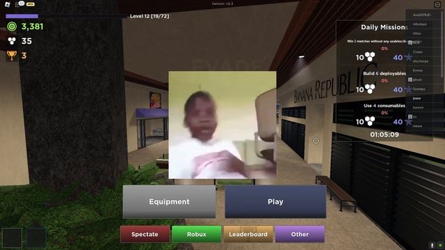 Roblox Evade But I Get BANNED (Voice Chat) смотреть онлайн