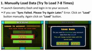 SOLVED Geometry Dash «Sync Failed. Please Try Again Later.» Error