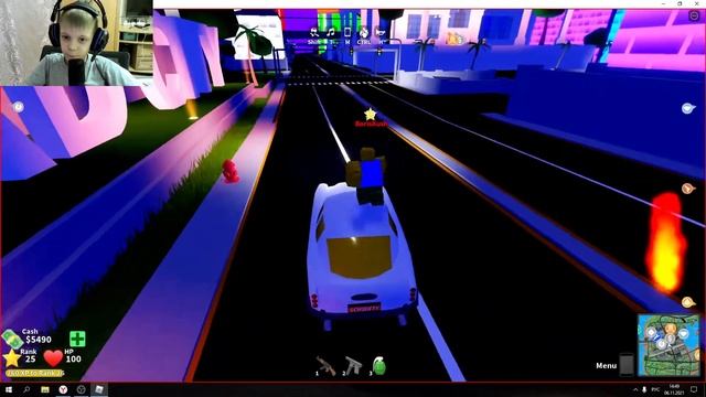 №3. Играю в Roblox - Mad City смотреть онлайн