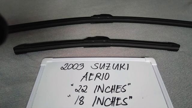 ? ?   2003 Suzuki Aero Wiper Blade Replacement Size ?