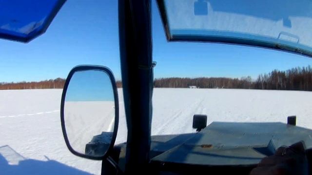 Покатушки по мокрому снегу. Вездеход Василек на завареном заднем мосту. смотреть онлайн