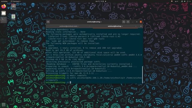SSHFS - простая работа с удаленной файловой системой | UnixHost смотреть онлайн