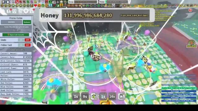 как фармить много ресурсов при помощи natro macro? бешеная прокачка/bee swarm simulator смотреть онлайн
