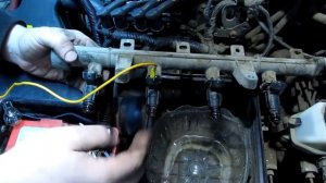 Промывка топливных форсунок Hundai Accent в гаражных условиях