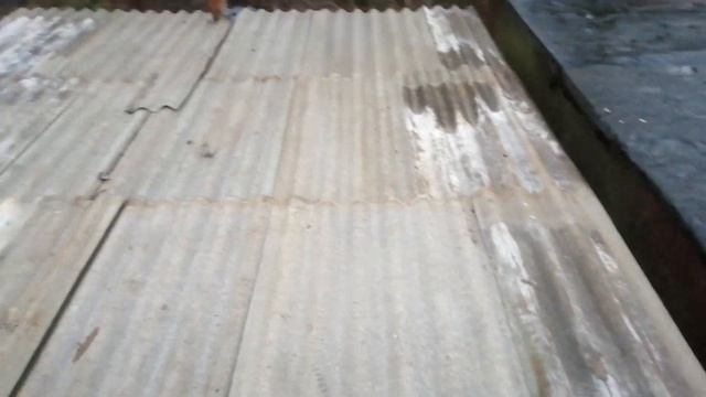 Шифер на гараж. Крыша за 3.5 часа. Течи нет! смотреть онлайн