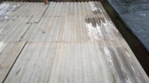 Шифер на гараж. Крыша за 3.5 часа. Течи нет!