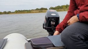 Обзор лодки Альтаир 340 НДНД с мотором Hidea 9 8, тест скорости