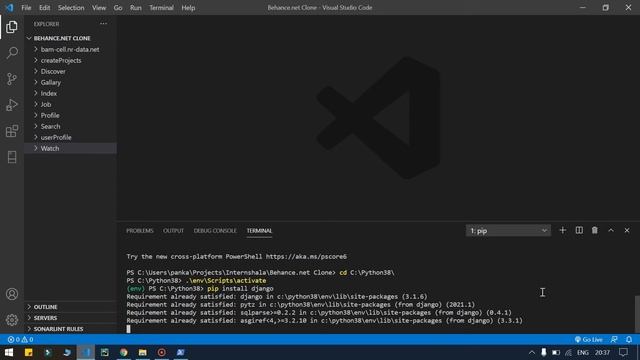 how to install Django in Hindi (tut-#1) | create Django project, python Django tutorial смотреть онлайн