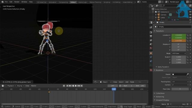 Tutorial Blender 3D Membuat Efek Api Tanpa Simulasi [Bahasa Indonesia] смотреть онлайн