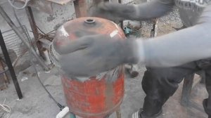 коптильня из газового баллона