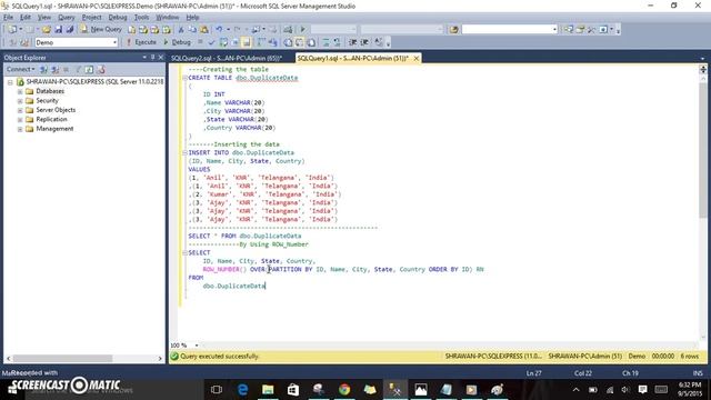 How To Identify The Duplicate Records Present In a Table In SQL Server - Part 2 смотреть онлайн