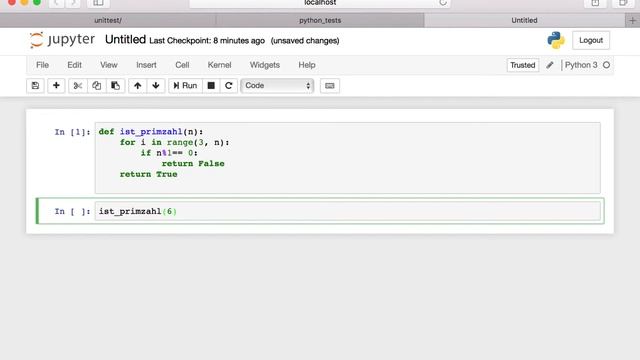 Python Tutorial: Code testen mit Testmodul (deutsch) смотреть онлайн